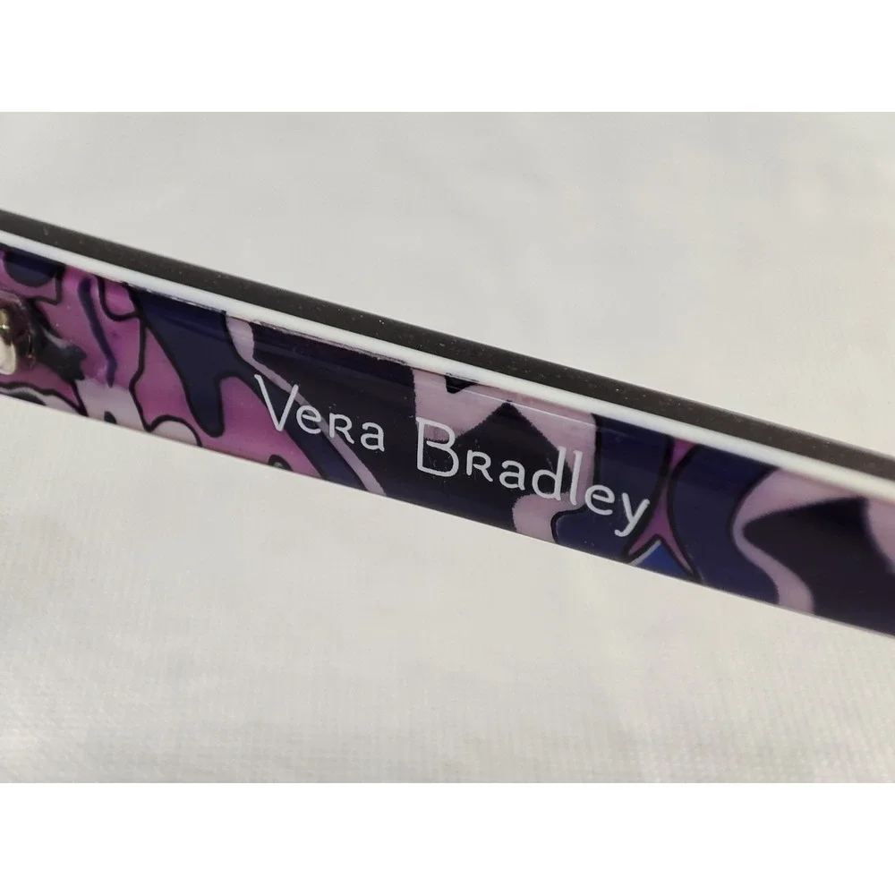 Vera Bradley‎ Emilia Eyeglasses Frames Regal Rosette Purple Glitter 47-15-125